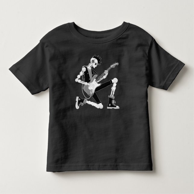 Camiseta De Bebé Guitarista Robot (Anverso)