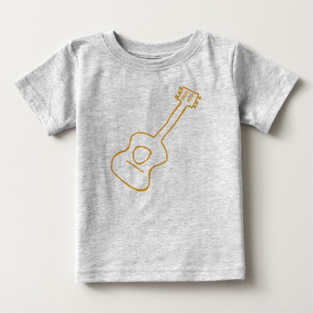 Camiseta De Bebé Guitarra (Anverso)