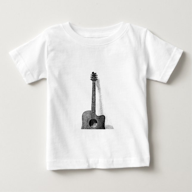 Camiseta De Bebé Guitarra clásica (Anverso)