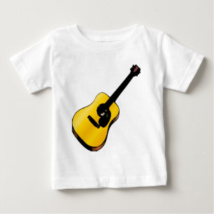 Camiseta De Bebé Guitarra de arte pop