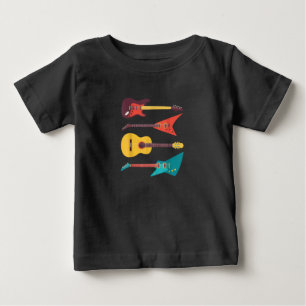 Camiseta De Bebé Guitarra Eléctrica Y Regalo De Músico De Guitarra 