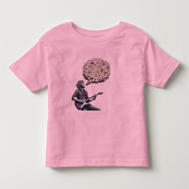 Camiseta De Bebé Guitarra explosiva de Solfeggio (Anverso)
