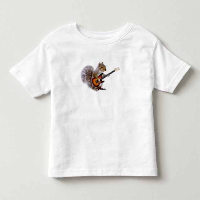 Camiseta De Bebé Guitarra Lover| Guitarra de ardilla (Anverso)