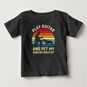 Camiseta De Bebé Guitarra Mamáes inglesas adoran a dueño de perro