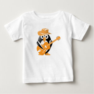 Camiseta De Bebé guitarrista de Penguin