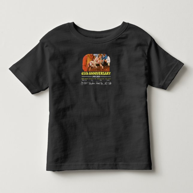 Camiseta De Bebé Gunsmoke 65th Anniversary 19552020 Signature (Anverso)