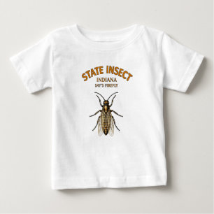 Camiseta De Bebé Gusano de fuego de Indiana