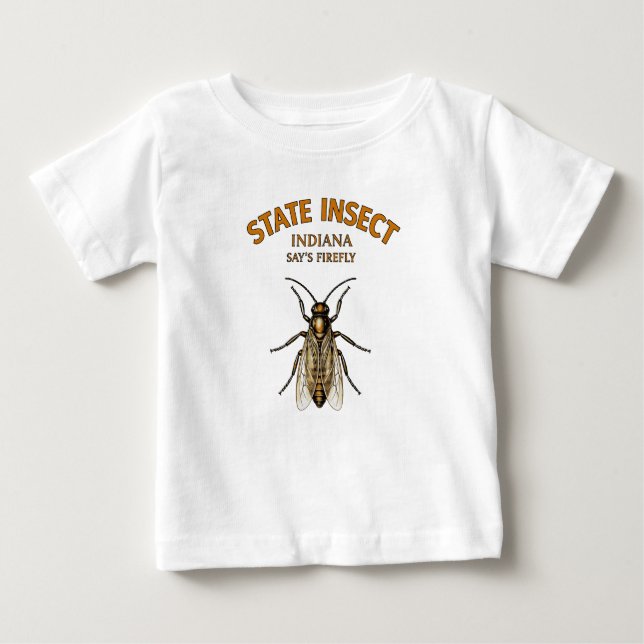 Camiseta De Bebé Gusano de fuego de Indiana (Anverso)