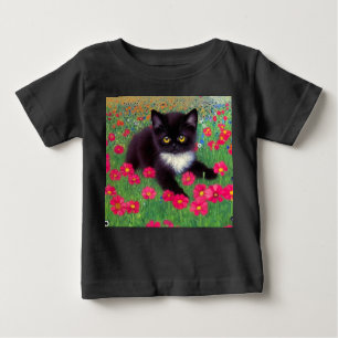 Camiseta De Bebé Gustav Klimt Tuxedo Cat