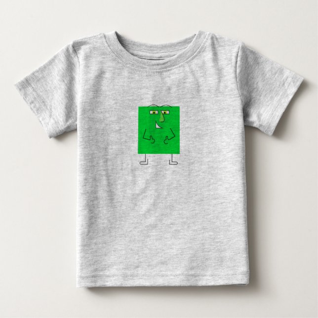 Camiseta De Bebé Guy de Green Square (Anverso)