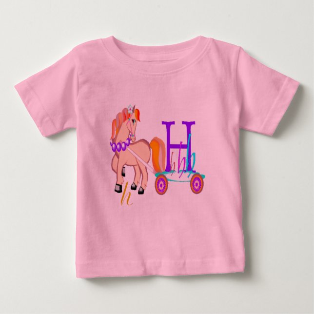 Camiseta De Bebé H - Colección de monogramas (Anverso)