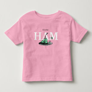 Camiseta De Bebé "H es para HAM"   Diseño de alfabeto