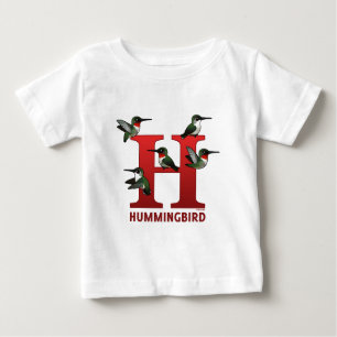 Camiseta De Bebé H es para Hummingbird