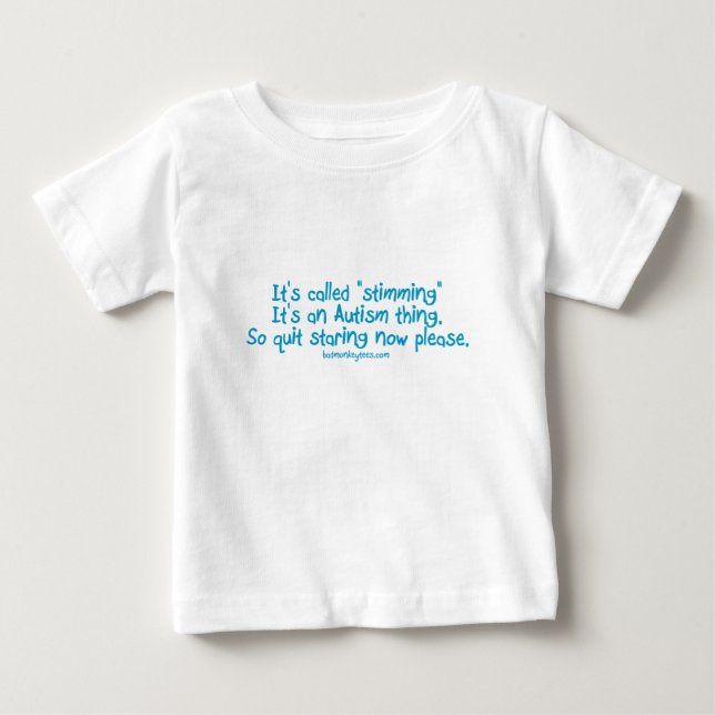 Camiseta De Bebé Ha llamado "stimming " (Anverso)