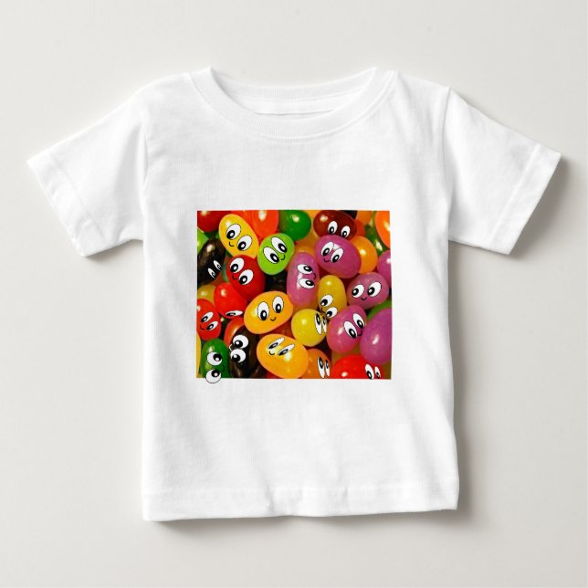Camiseta De Bebé Haba de jalea linda (Anverso)