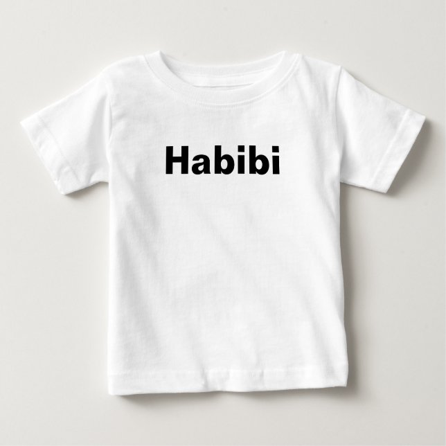 Camiseta De Bebé "Habbi" ح・・・palabra minimalismo (Anverso)