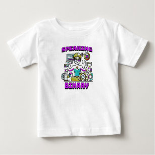 Camiseta De Bebé Hablando binario