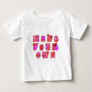Camiseta De Bebé Hacer que sus propios corazones Art Print Design