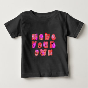 Camiseta De Bebé Hacer que sus propios corazones Art Print Design