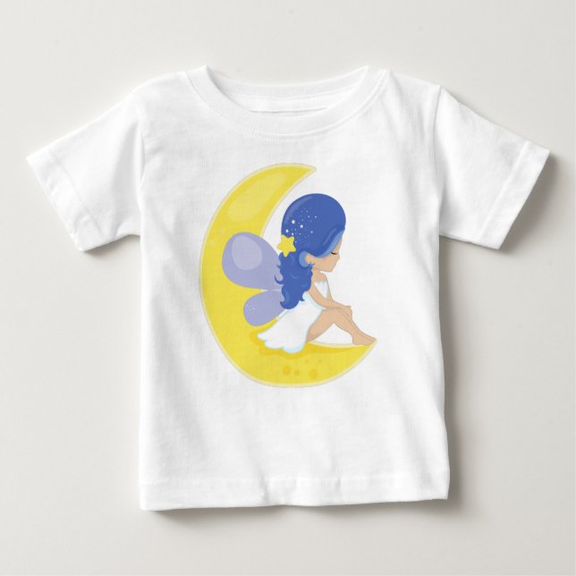 Camiseta De Bebé Hada De Ardor, Hada Cuesta, Hada En La Luna (Anverso)