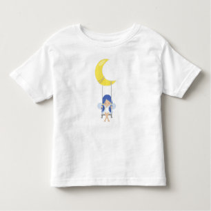 Camiseta De Bebé Hada De Arroz, Hada Cuidada, Hada En Un Arco, Luna