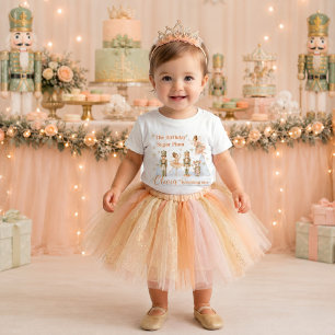 Camiseta De Bebé Hada de Azúcar Cascanueces Texto Personalizado 1er