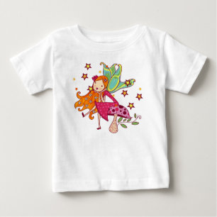 Camiseta De Bebé Hada de jardín en hongos