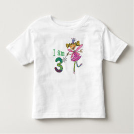 Camiseta De Bebé hada de princesa de 3 años