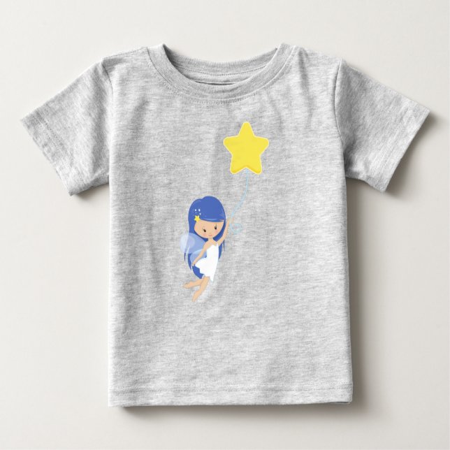 Camiseta De Bebé Hada De Stardust, Hada Cuidada, Hada Con Globo (Anverso)