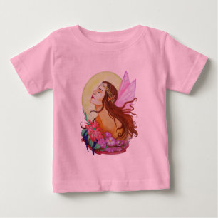Camiseta De Bebé Hada floral