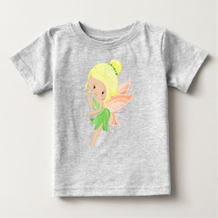 Camiseta De Bebé Hada Forestal, Hada Mágica, Hada Cuta, Pelo Blondo