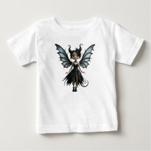 Camiseta De Bebé Hada gótica adorable nacida de la luna, la pequeña