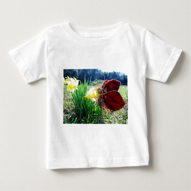 Camiseta De Bebé Hadas en los Daffodils (Anverso)