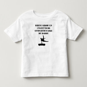 Camiseta De Bebé Haga la gimnasia como mi papá