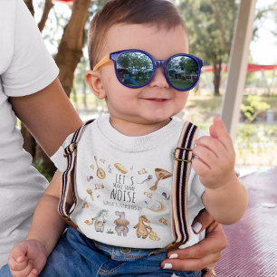 Camiseta De Bebé ¡Hagamos Ruido! Animales Africanos Cumpleaños 1 añ