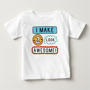 Camiseta De Bebé Hago que dos parezcan geniales