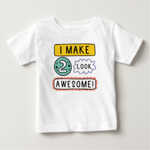Camiseta De Bebé Hago Que Dos Parezcan Increíbles