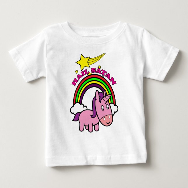 Camiseta De Bebé Hail Satan - Cute (Anverso)