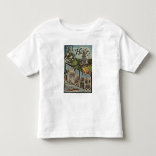 Camiseta De Bebé Hailey, letra ScenesHailey, identificación de