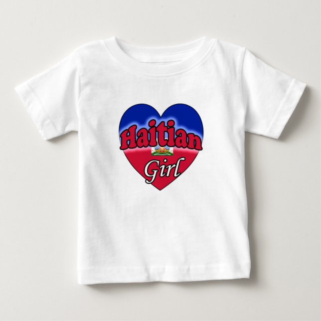Camiseta De Bebé Haitian Girl (Anverso)
