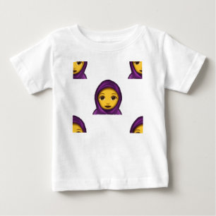 Camiseta De Bebé hajib de emoji