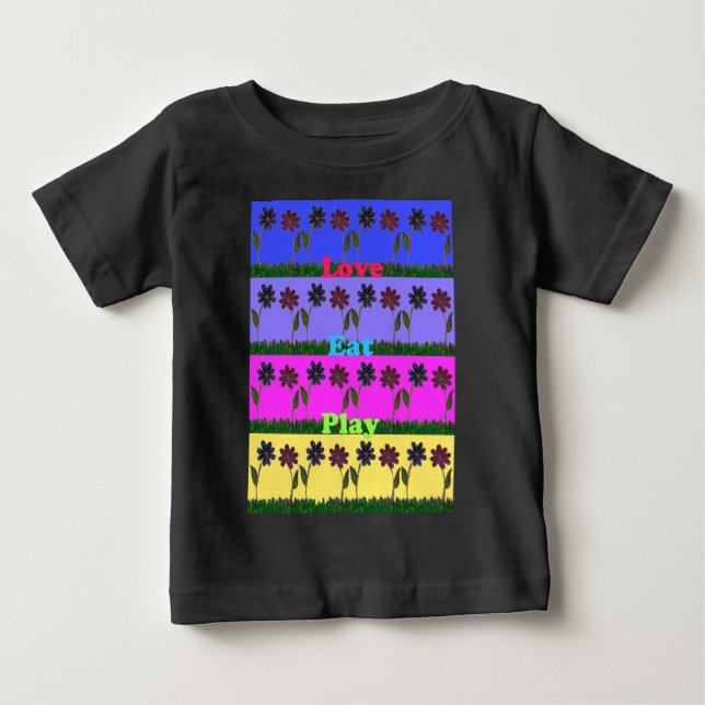 Camiseta De Bebé Hakuna Matata ama el juego de comer. png (Anverso)