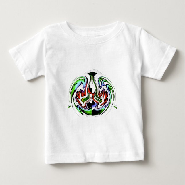 Camiseta De Bebé Hakuna Matata con Whirl Resumen y Gradientes (Anverso)