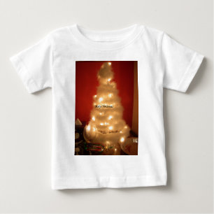 Camiseta De Bebé Hakuna Matata Feliz Navidad blanco