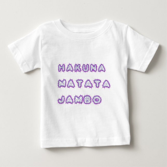 CAMISETA DE BEBÉ HAKUNA MATATA JAMBO GIFTS (Anverso)