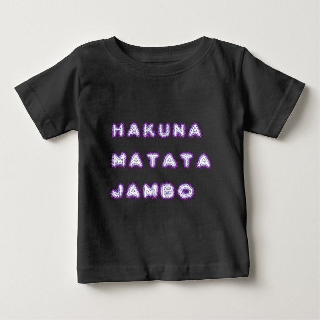 CAMISETA DE BEBÉ HAKUNA MATATA JAMBO GIFTS (Anverso)