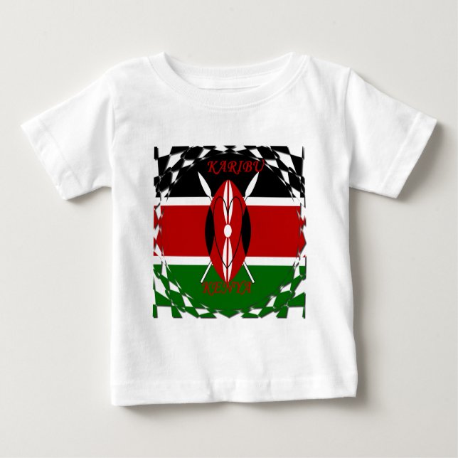 Camiseta De Bebé Hakuna matata Karaibu Kenya (Anverso)