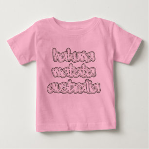 Camiseta De Bebé Hakuna Matata Niño Pequeño De Larga Manga Tee Vint