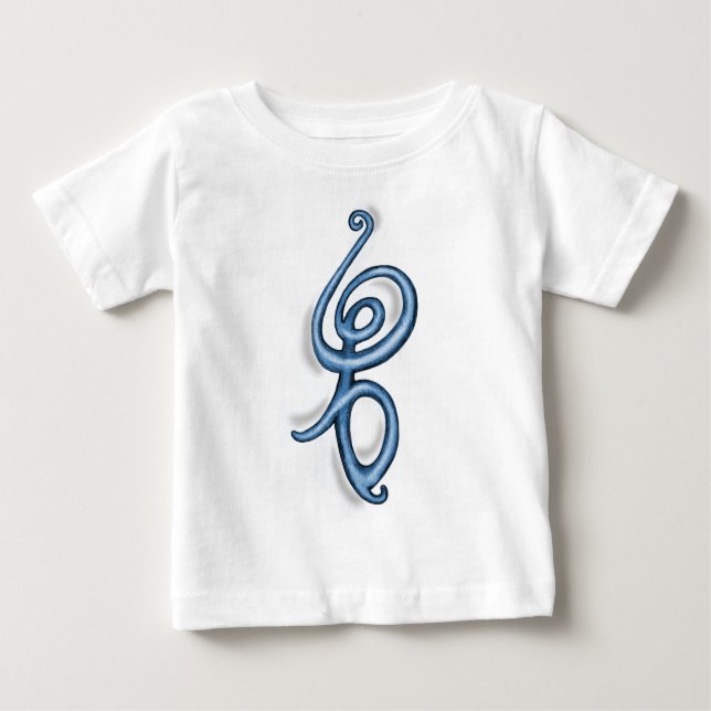 Camiseta De Bebé Hakuna Matata ~ símbolo azul (Anverso)
