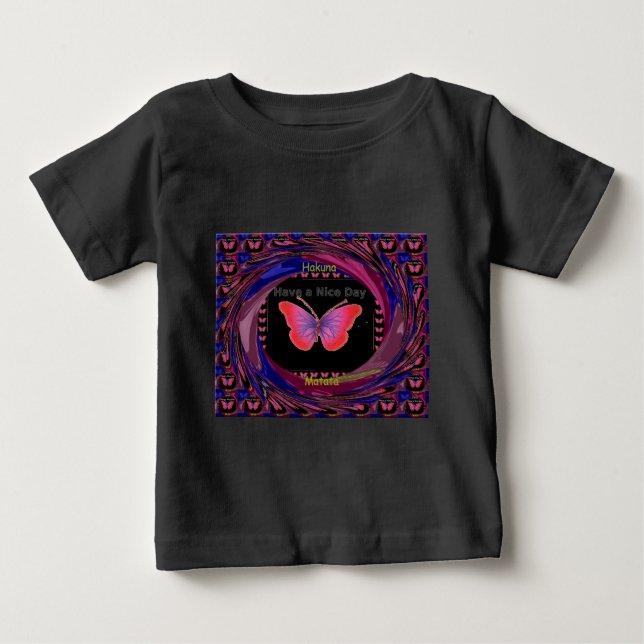 Camiseta De Bebé Hakuna Matata tiene un buen día.png (Anverso)